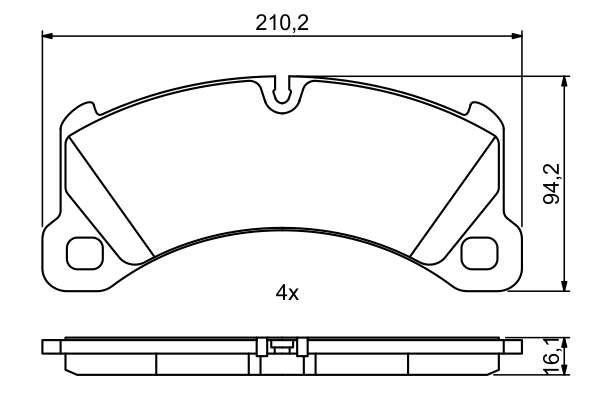 Set placute frana