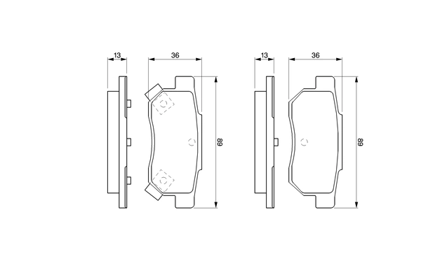 Set placute frana