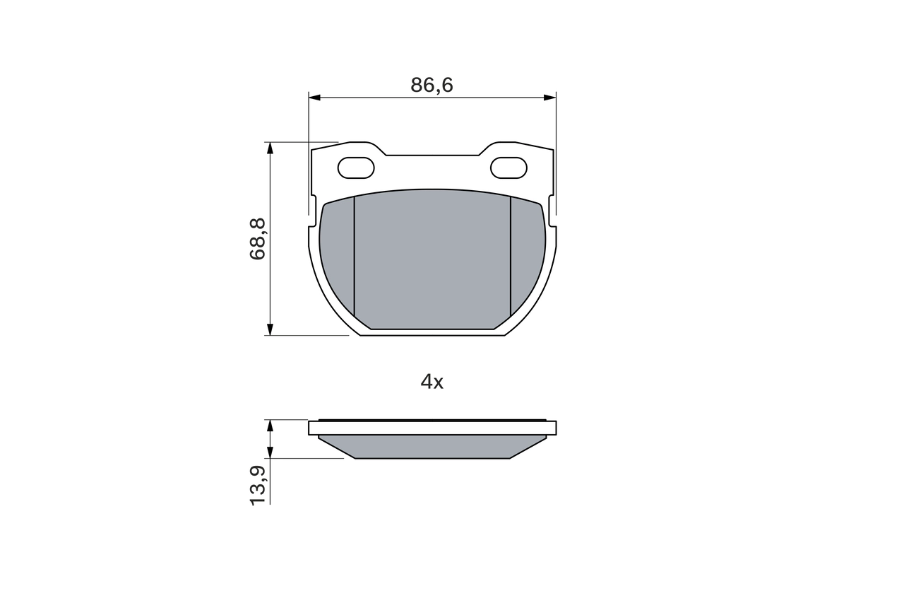 Set placute frana