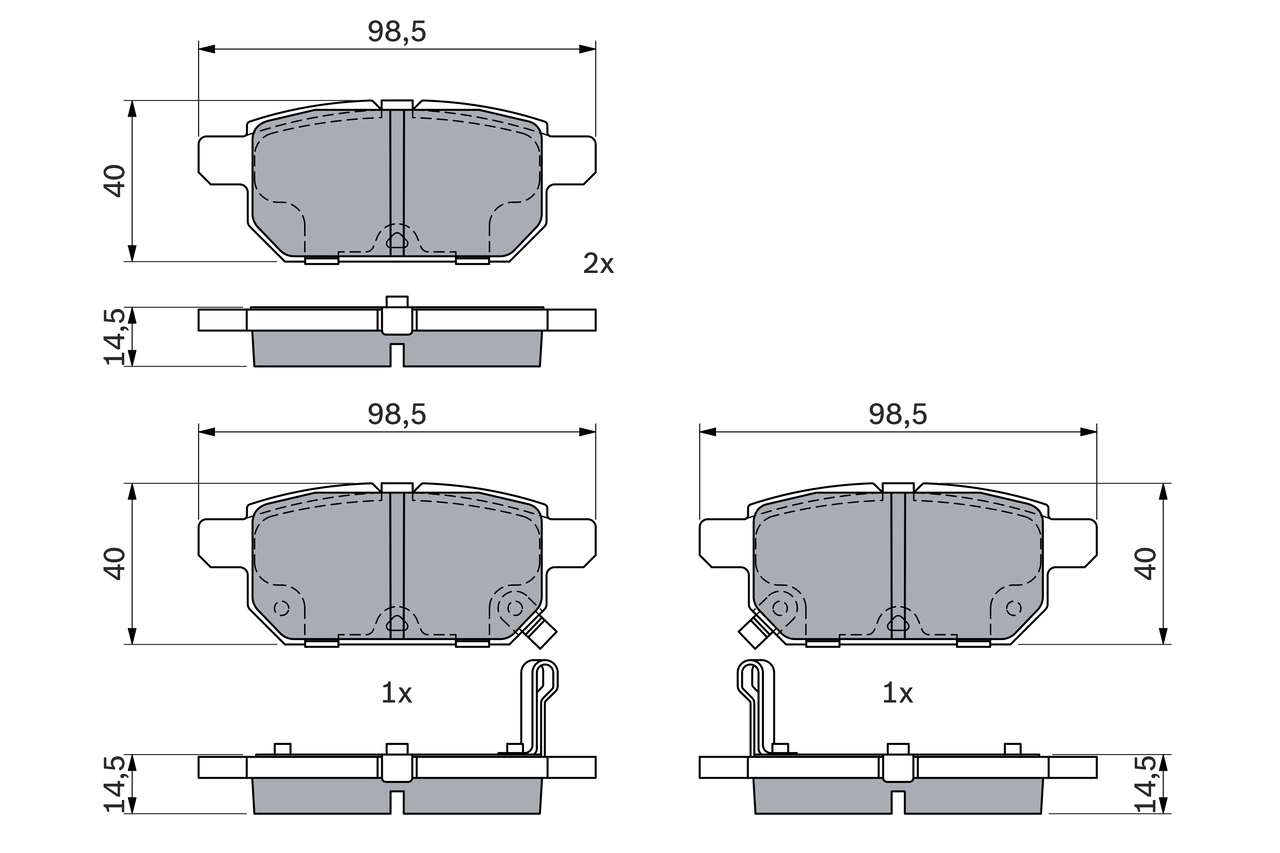 Set placute frana