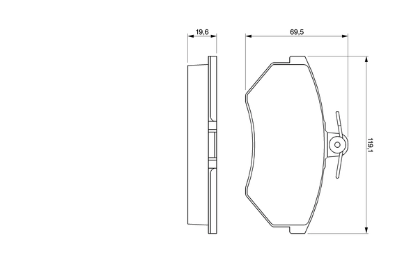 Set placute frana