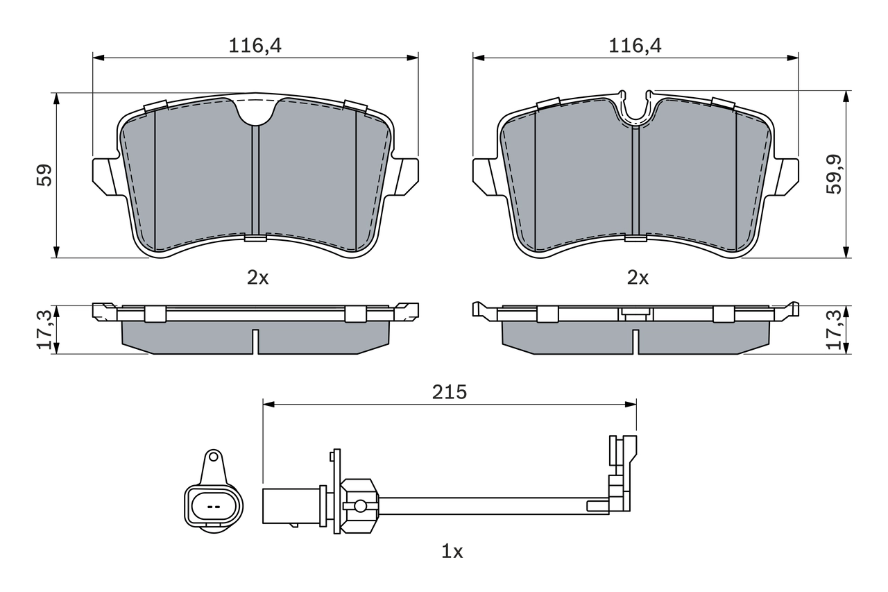 Set placute frana