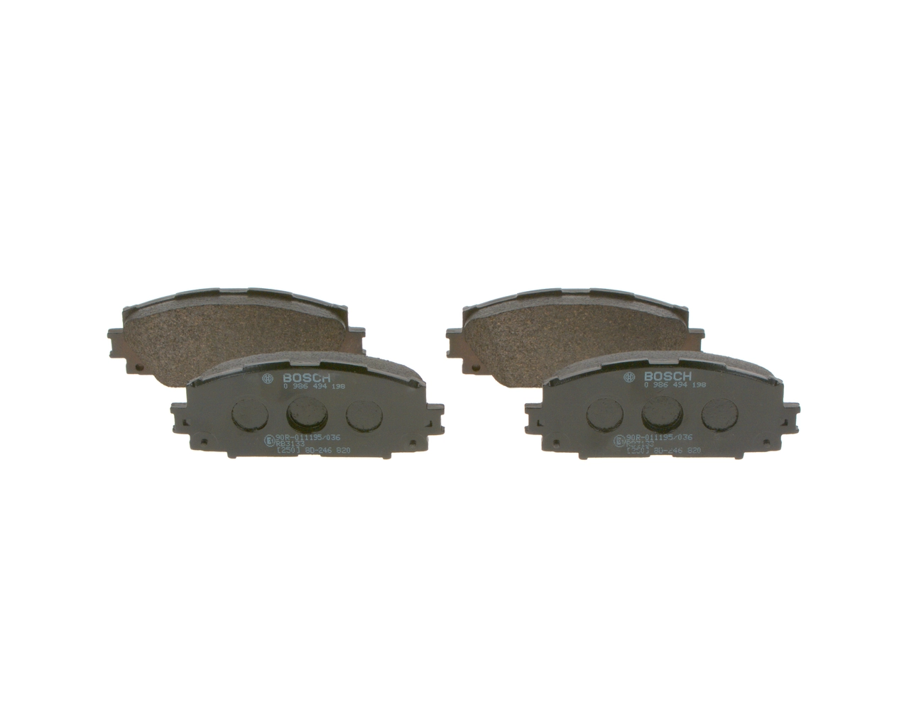 Set placute frana