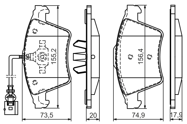 Set placute frana