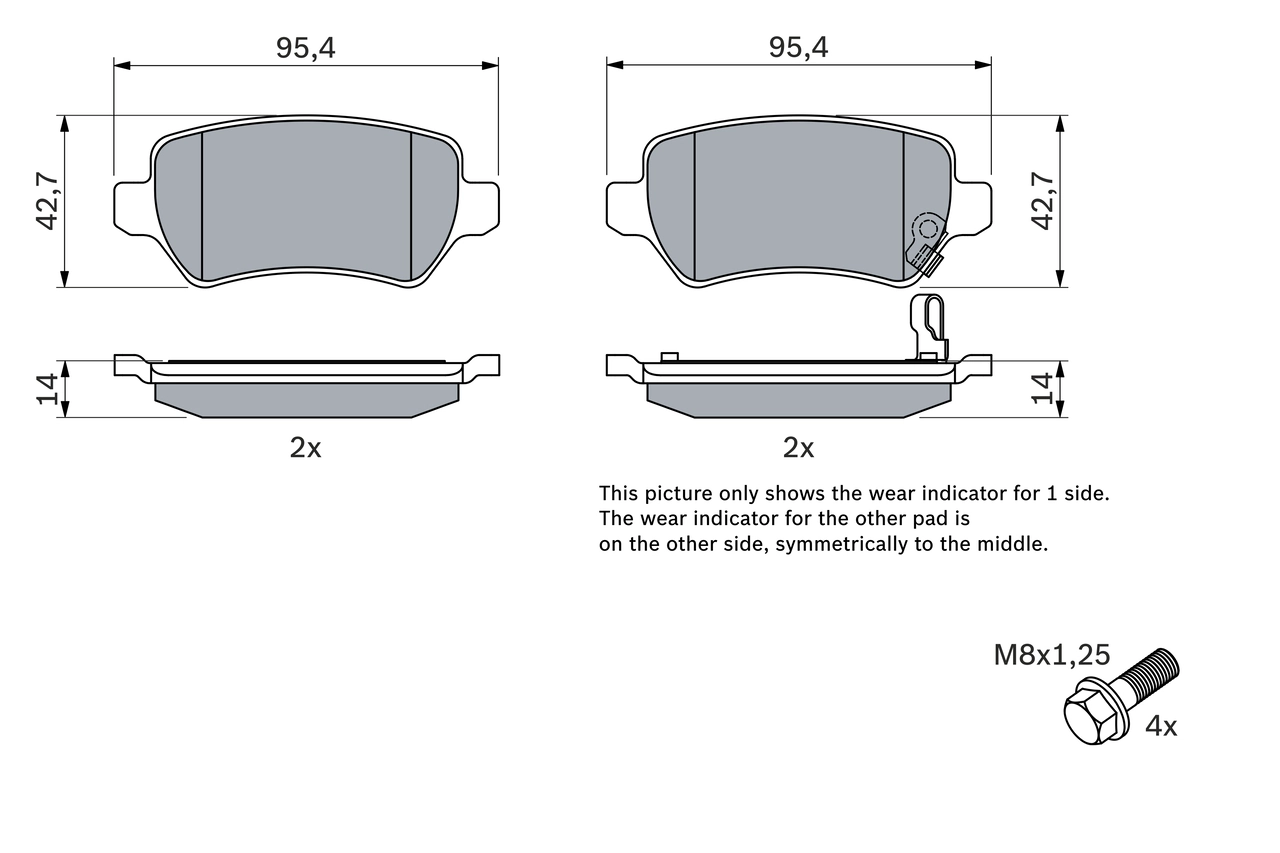 Set placute frana