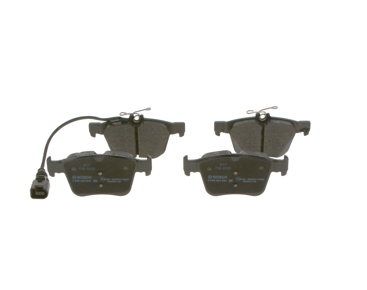 Set placute frana