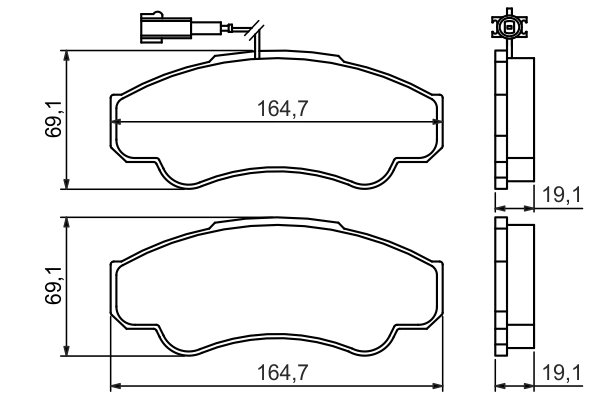 Set placute frana