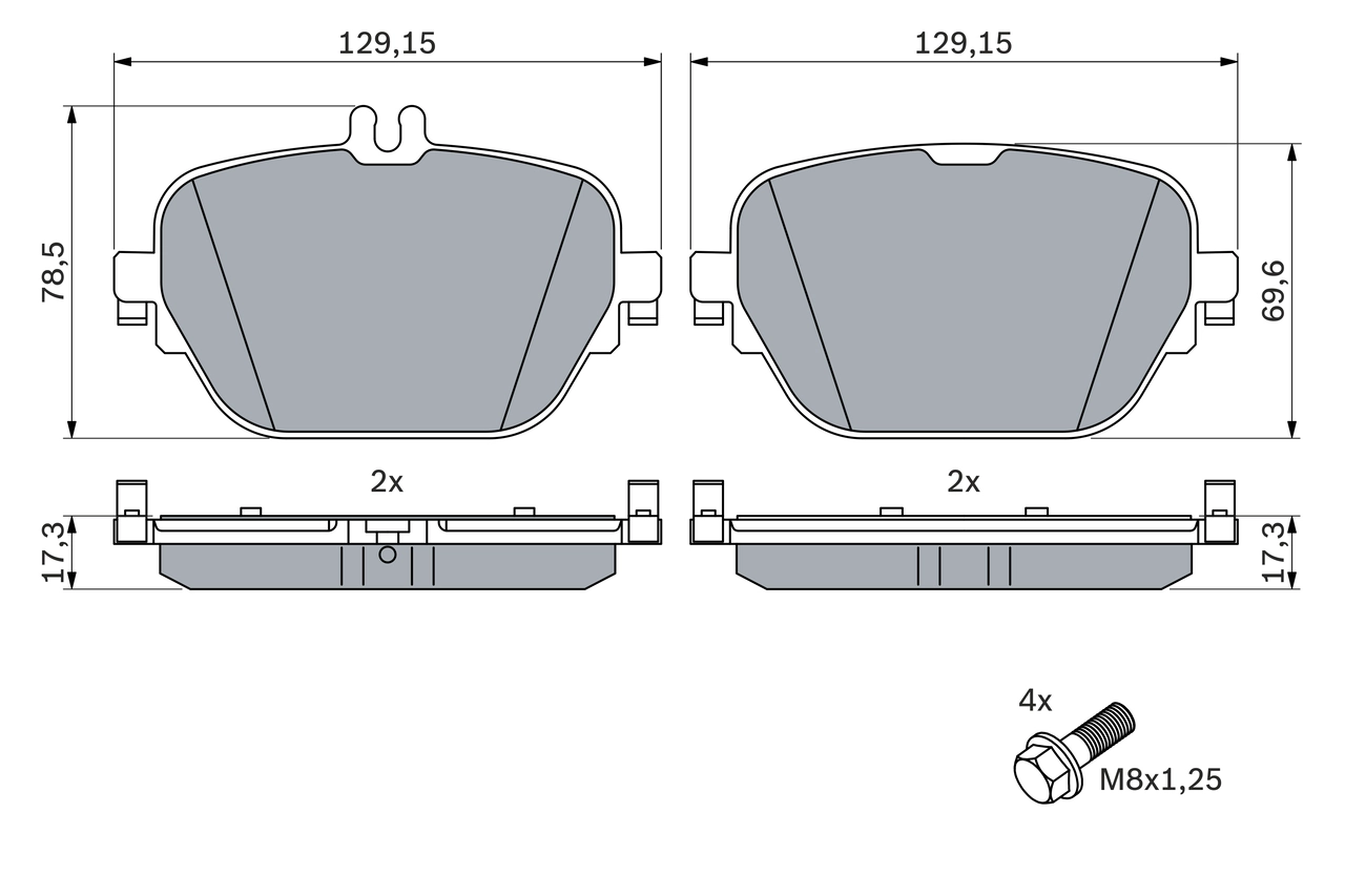 Set placute frana