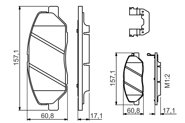 Set placute frana
