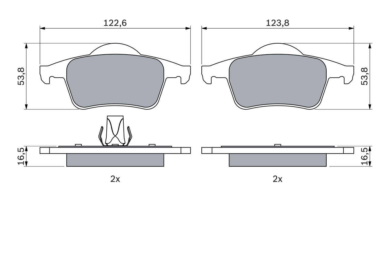 Set placute frana