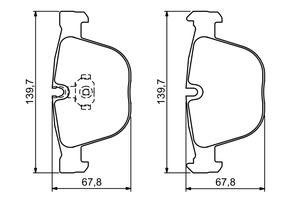 Set placute frana