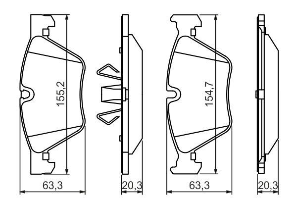 Set placute frana