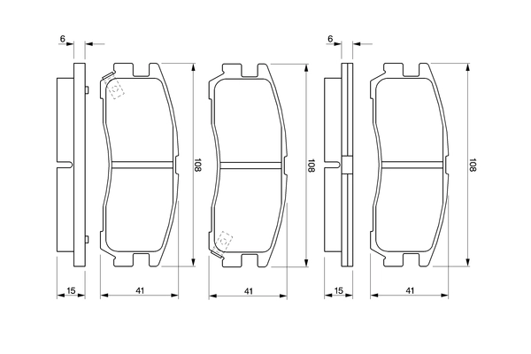 Set placute frana