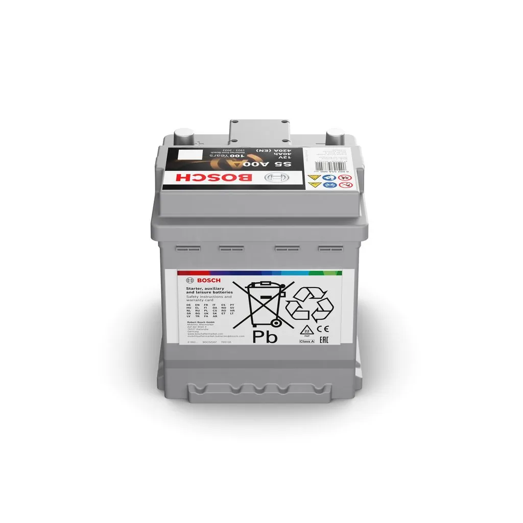 Baterie 12V 40Ah/420A L- 175x175x190 AGM