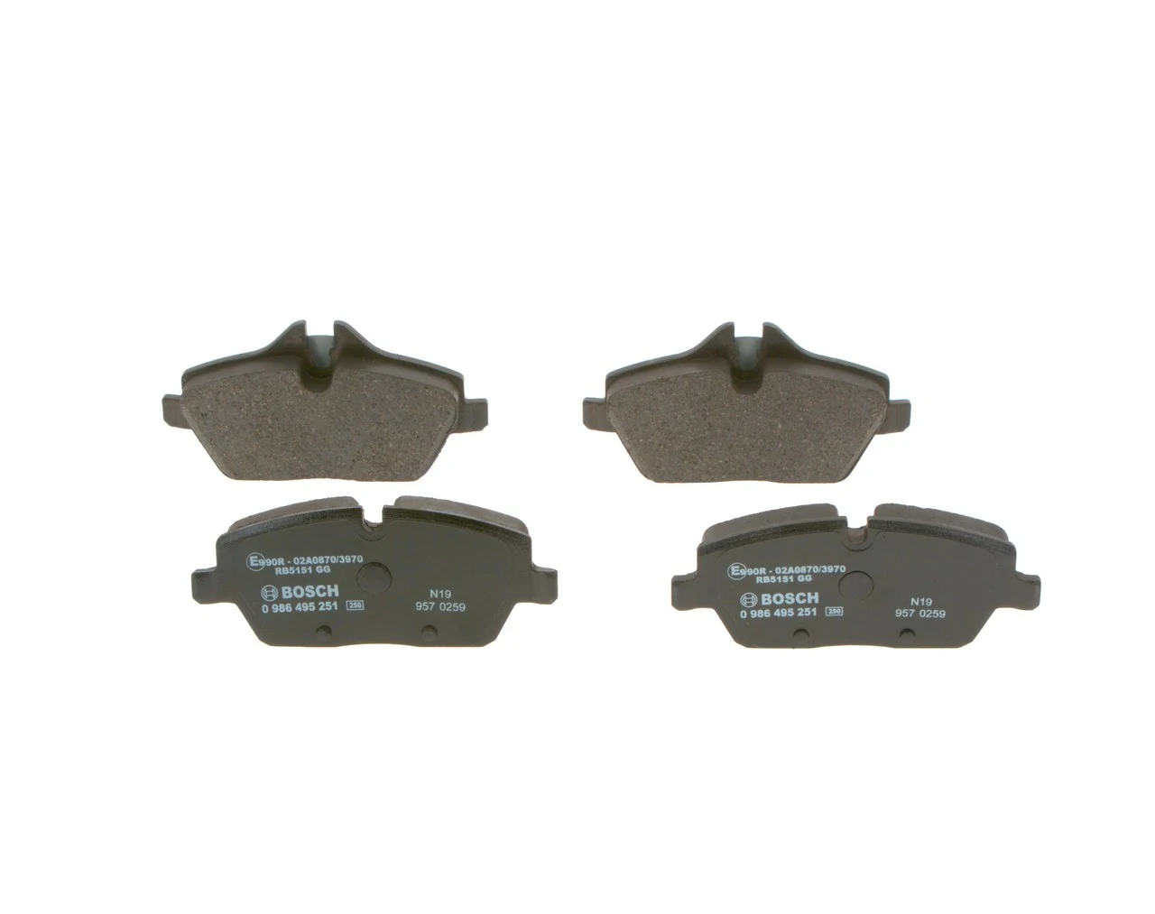 Set placute frana