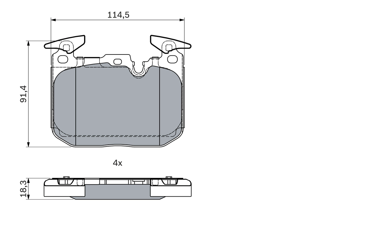 Set placute frana