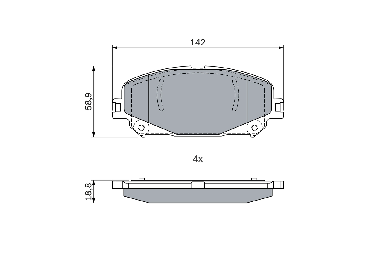 Set placute frana
