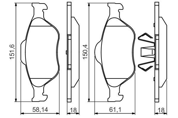 Set placute frana
