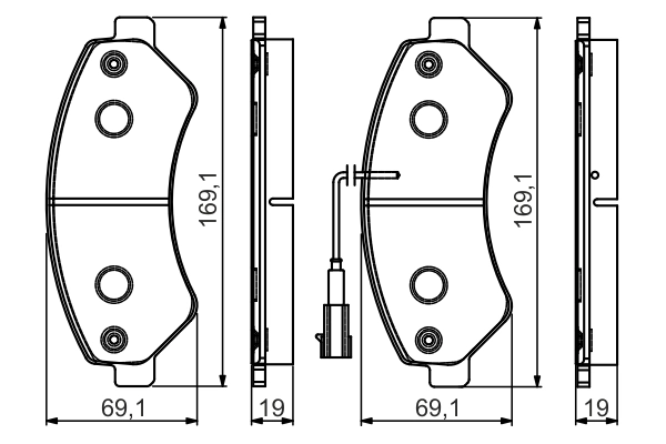 Set placute frana