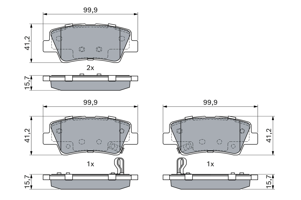 Set placute frana