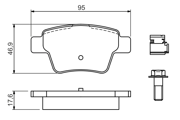 Set placute frana