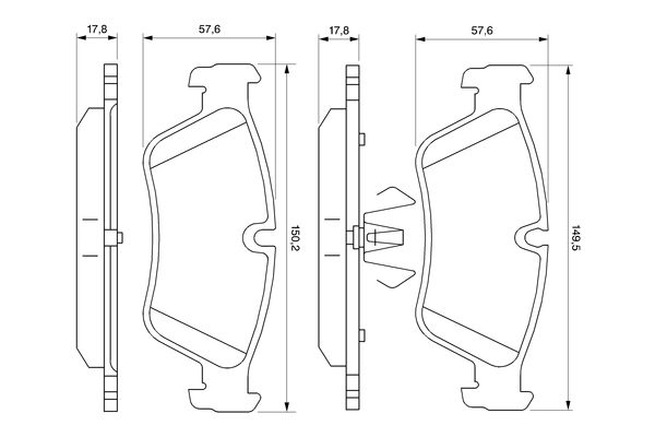 Set placute frana