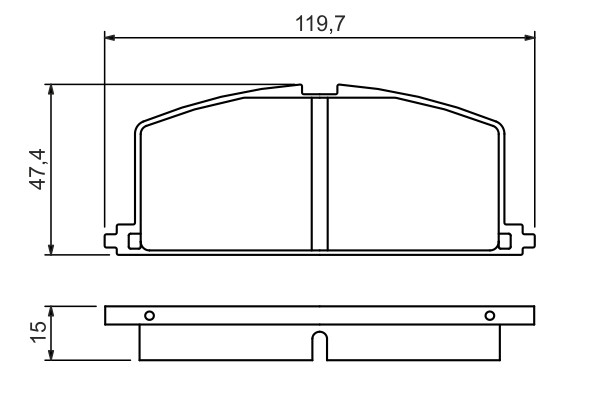 Set placute frana