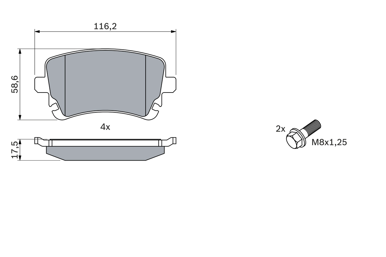 Set placute frana