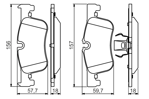 Set placute frana