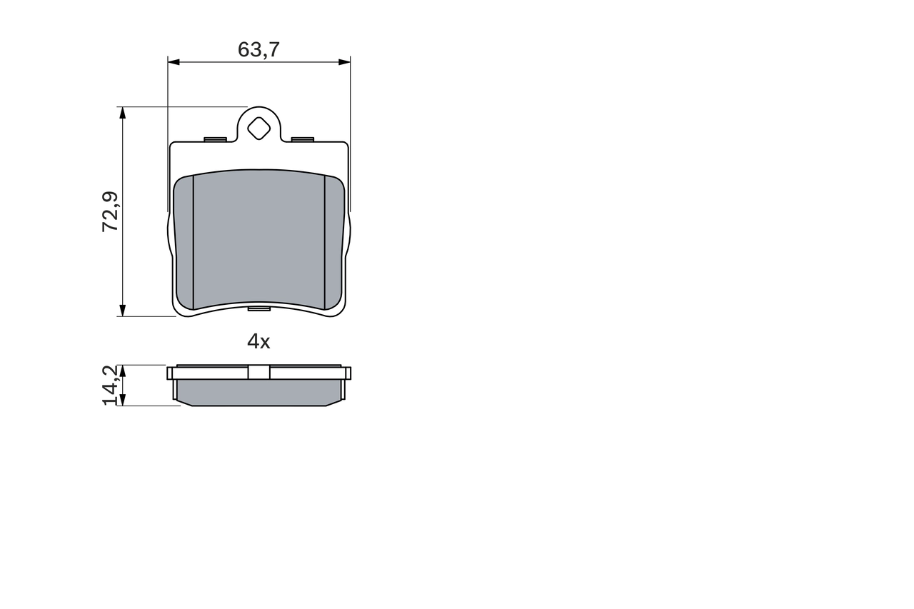 Set placute frana