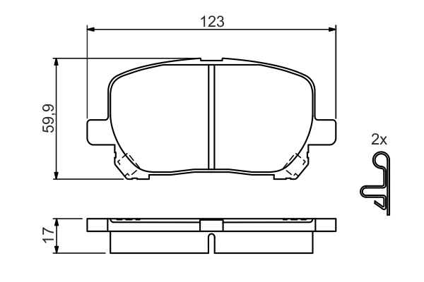 Set placute frana