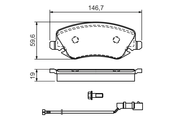 Set placute frana
