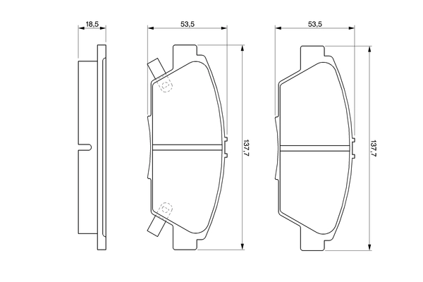 Set placute frana