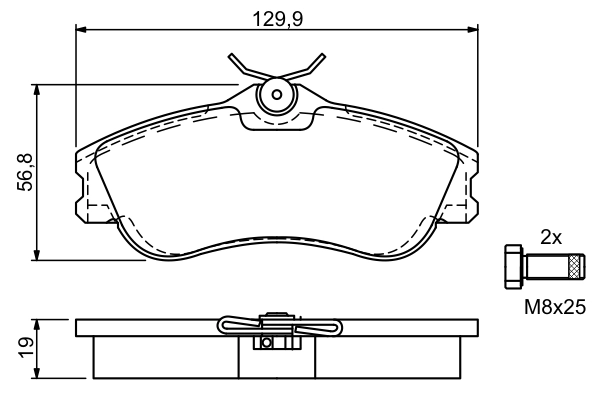 Set placute frana