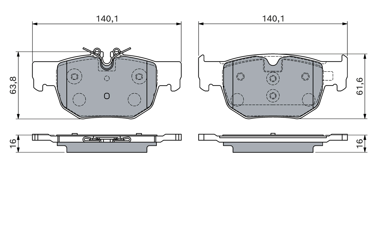 Set placute frana