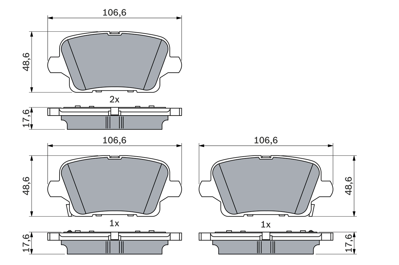 Set placute frana