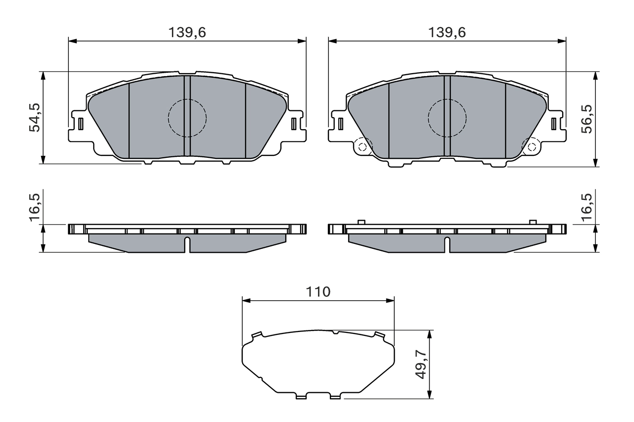 Set placute frana