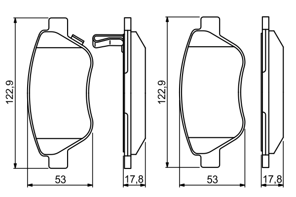 Set placute frana