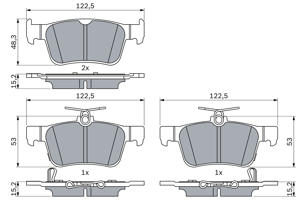 Set placute frana