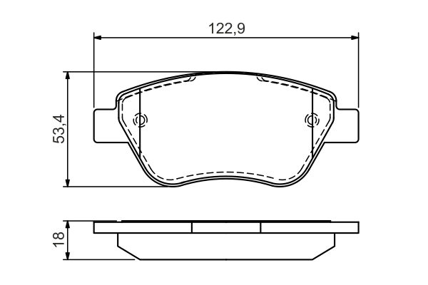 Set placute frana
