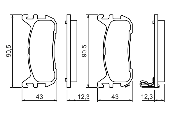 Set placute frana