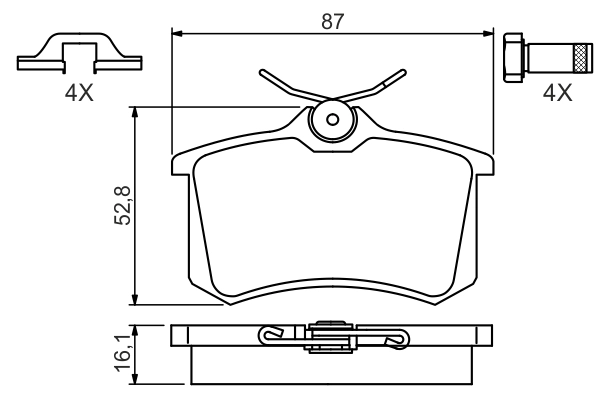 Set placute frana