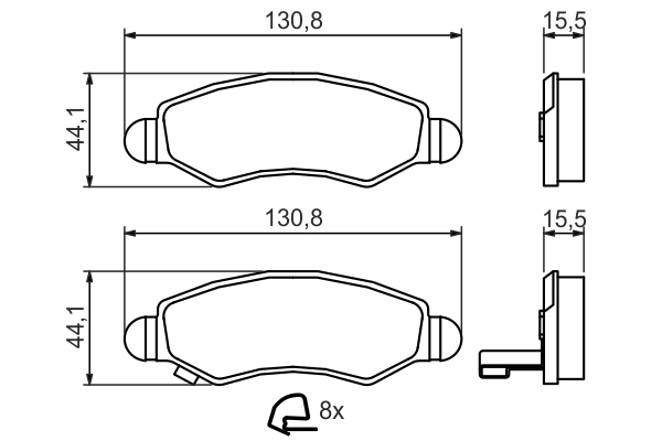 Set placute frana
