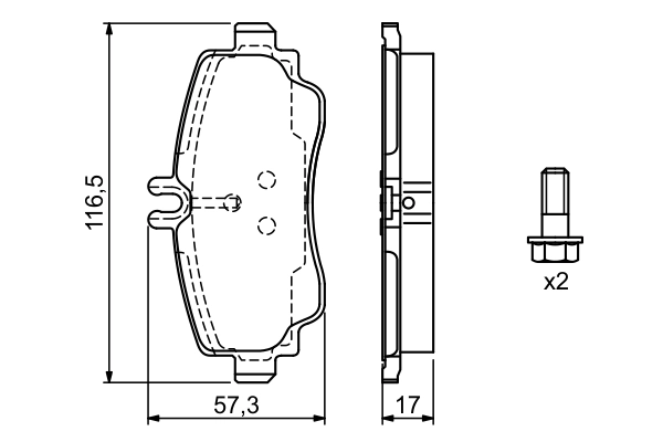 Set placute frana