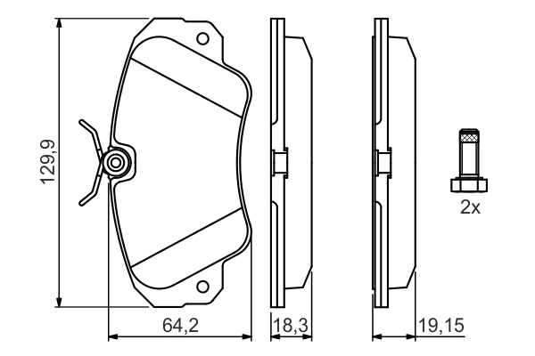 Set placute frana