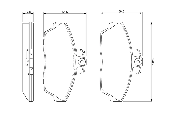 Set placute frana