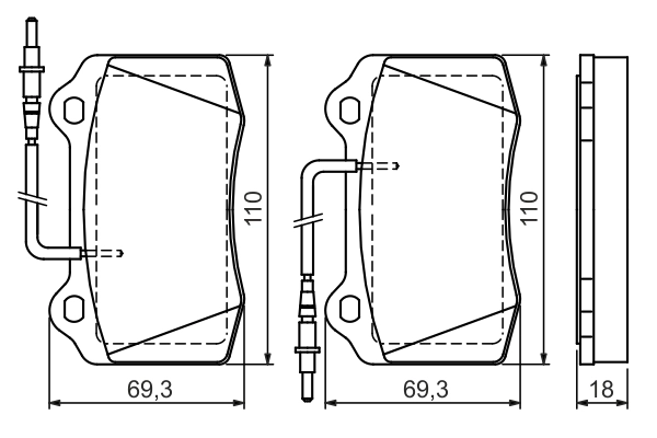 Set placute frana