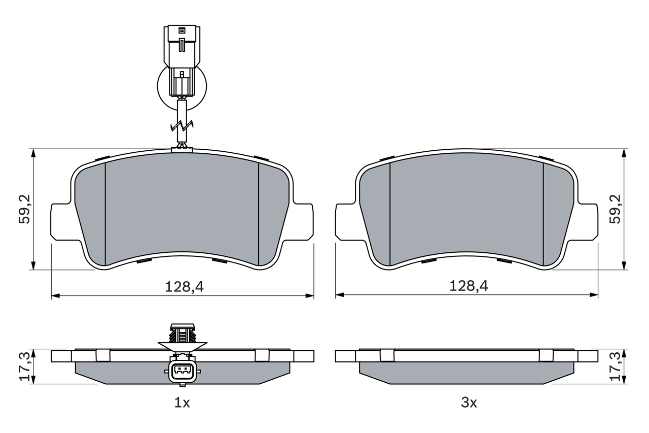 Set placute frana