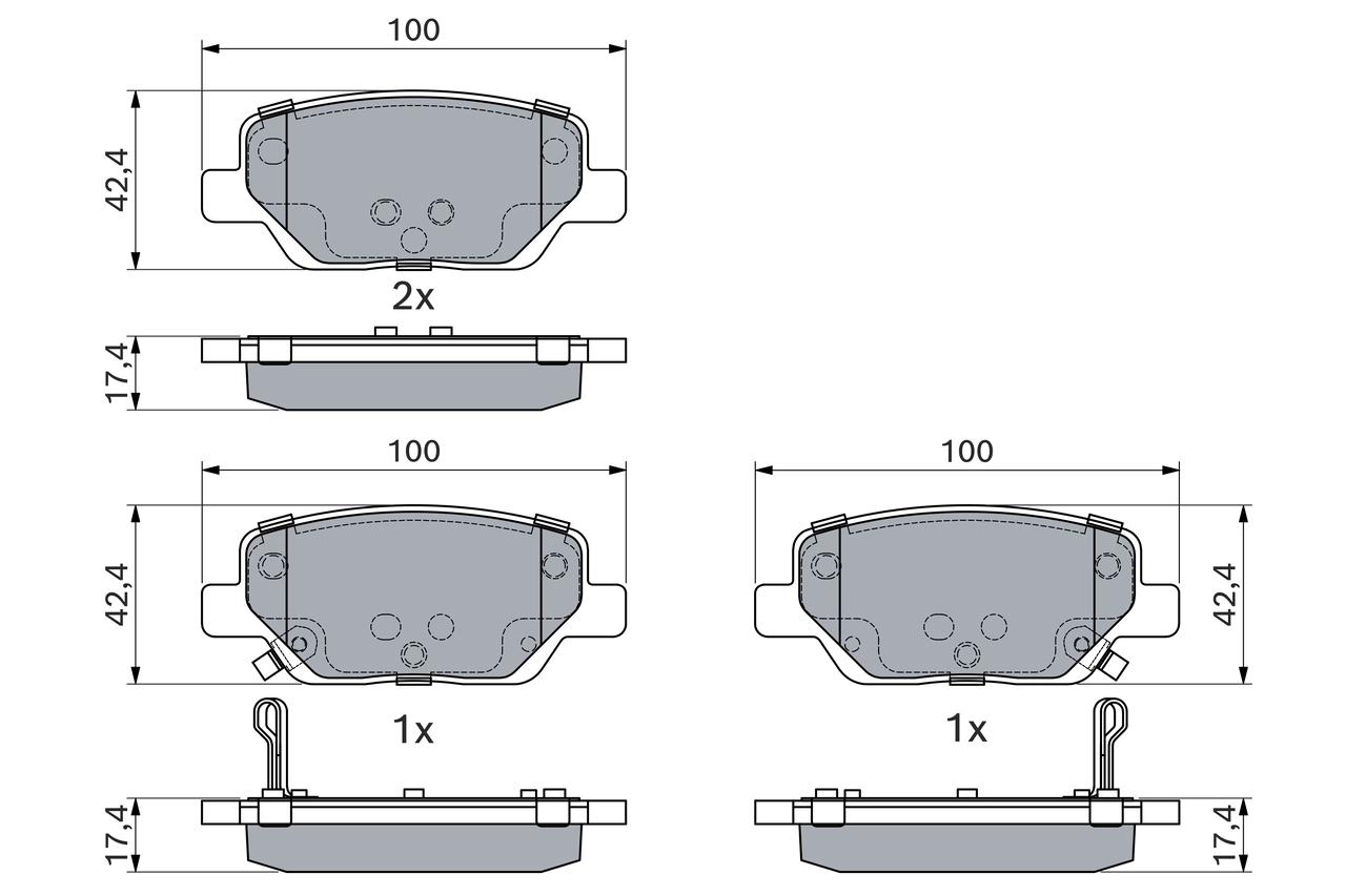 Set placute frana