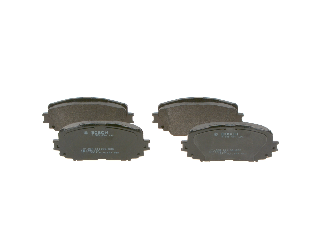 Set placute frana